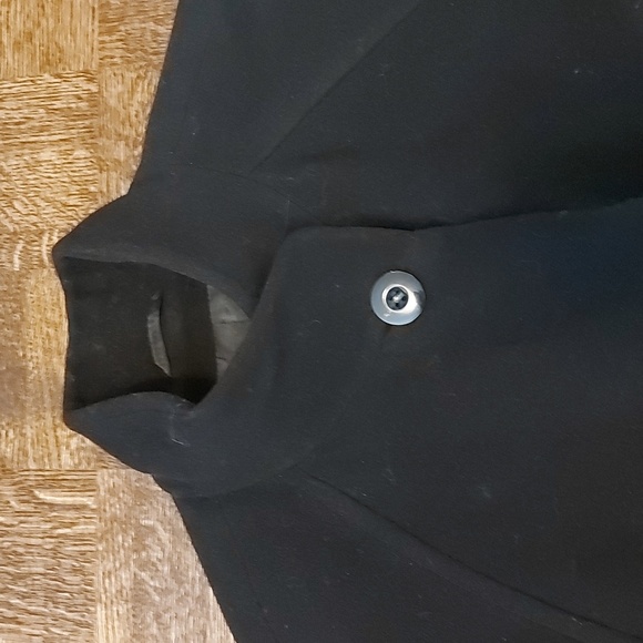 Vintage wool and angora black maxi coat - Picture 2 of 7